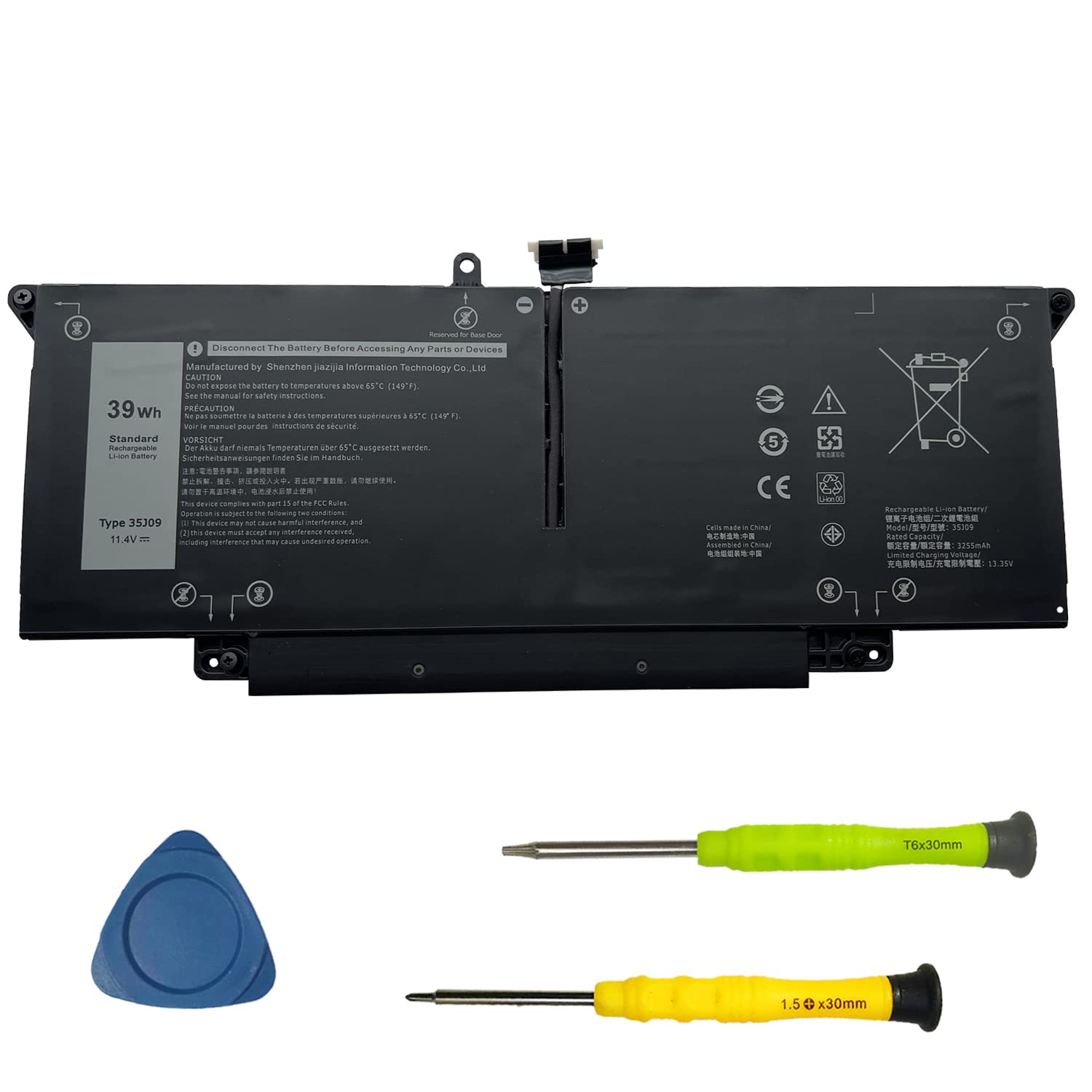 Amazon.com: SUNNEAR 35J09 JHT2H Laptop Battery Compatible with
